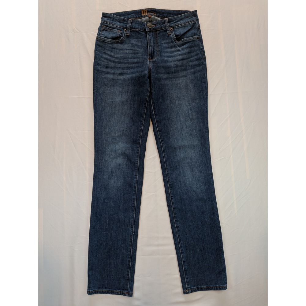 Kut from the Kloth Womens Size 2 Dark Wash Straight Leg Stretch Denim Jeans